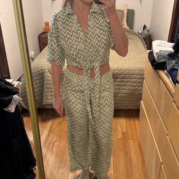 Tops - Chevron Patterned Two Piece Set of